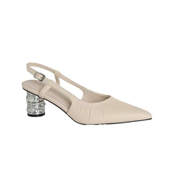 JUVCA Slingback Block Heel Sandals