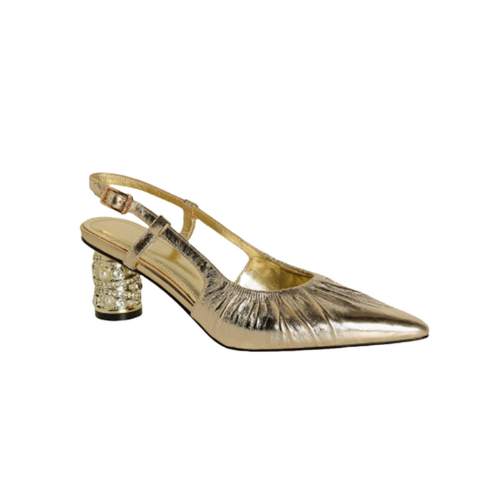 JUVCA Slingback Block Heel Sandals