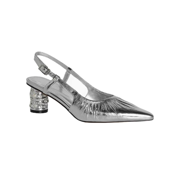 JUVCA Slingback Block Heel Sandals