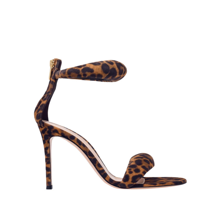 KAFIN Printed Ankle Strap Stiletto Mid Heel Sandals - 7.5cm