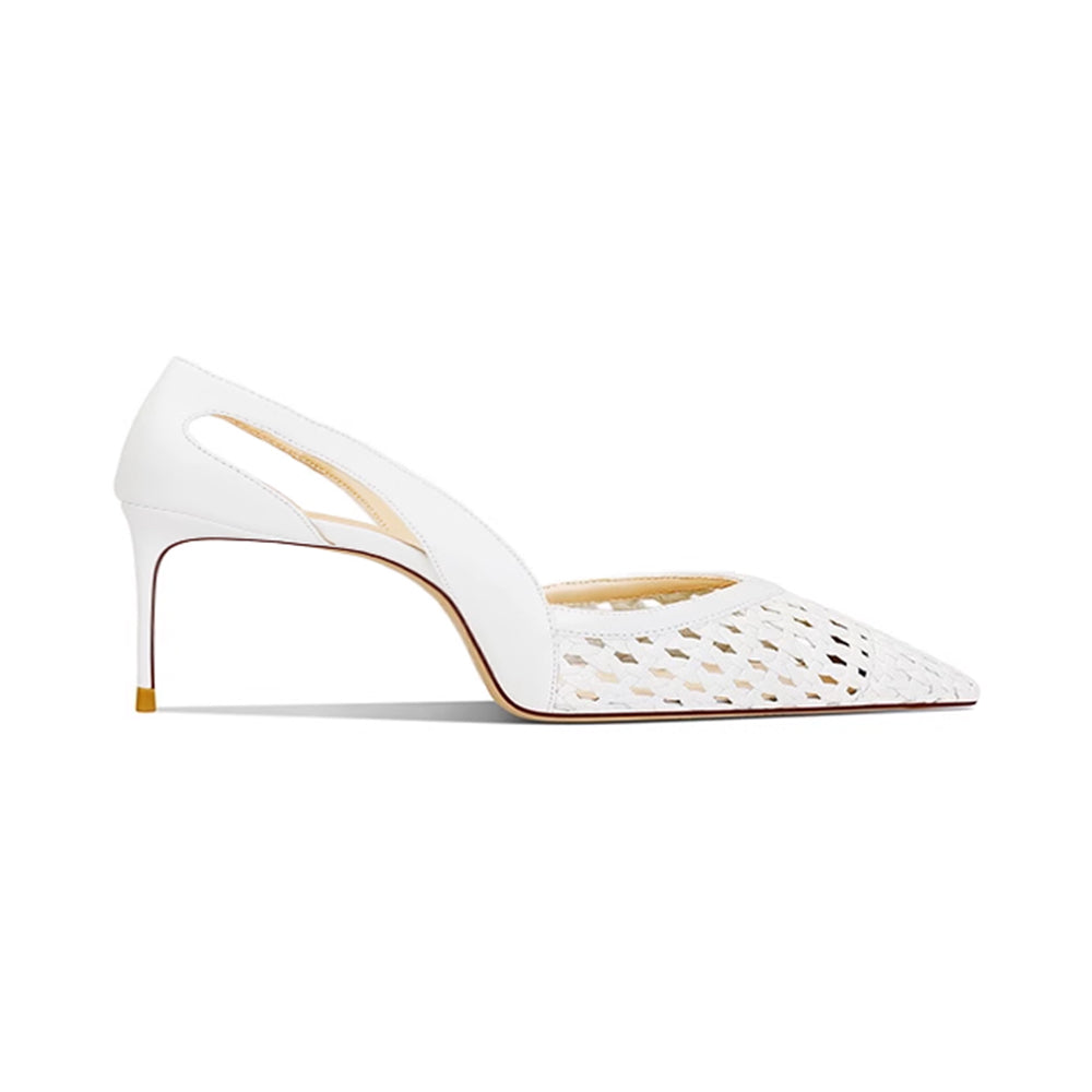 KAVCO Braided Mid Heel Pumps - 6cm