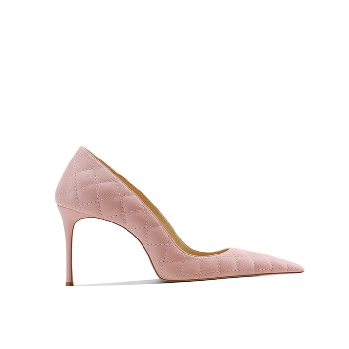KIAZA Quilted Mid Heel Pumps - 6cm