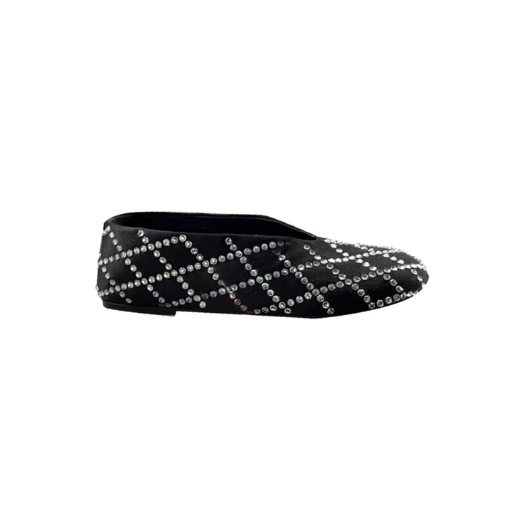 KUREL Diamante Flat Ballet Shoes
