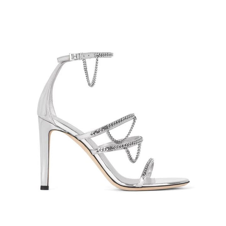 KURSE Chain High Heel Sandals - 9.5cm