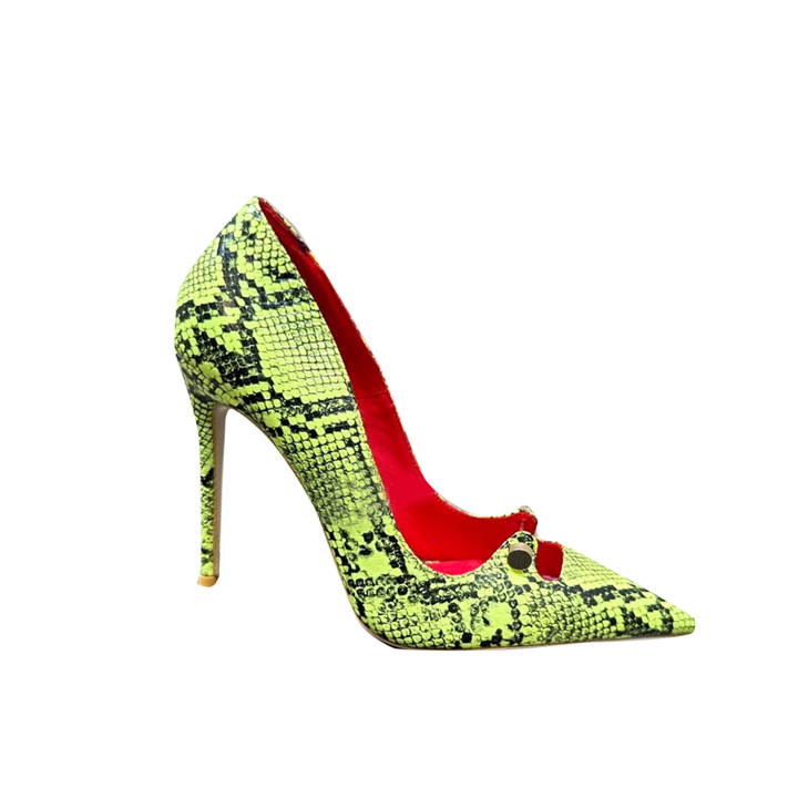 LACRU Printed High Heel Pumps