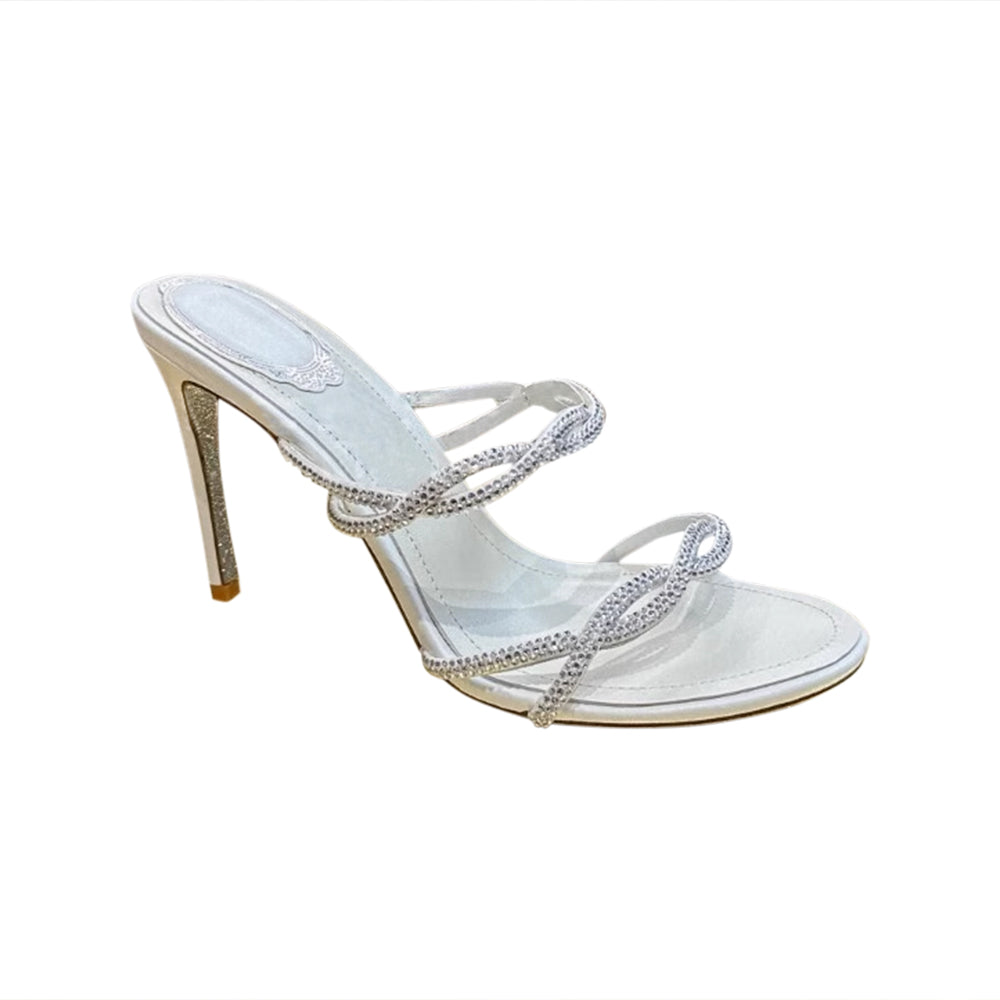 LCAVE Diamante Mules Sandals