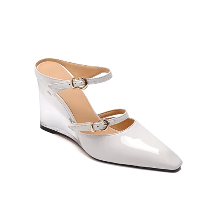 LEVUT Wedged Heel Mules Sandals