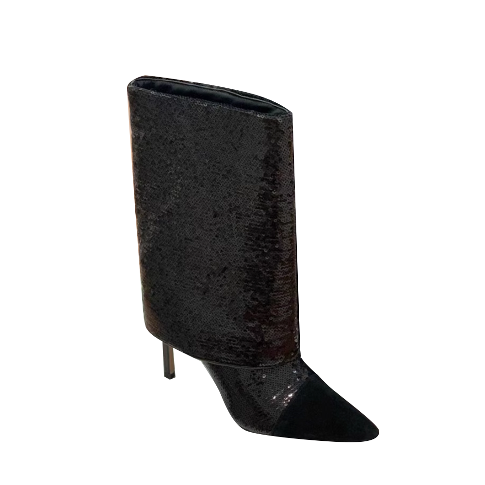 LUJEA Sequinned Knee High Boots