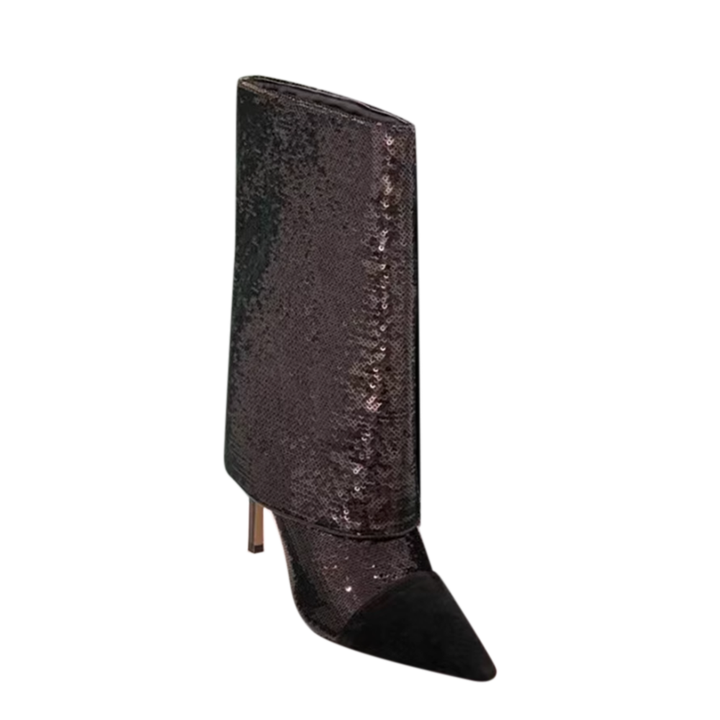 LUJEA Sequinned Knee High Boots