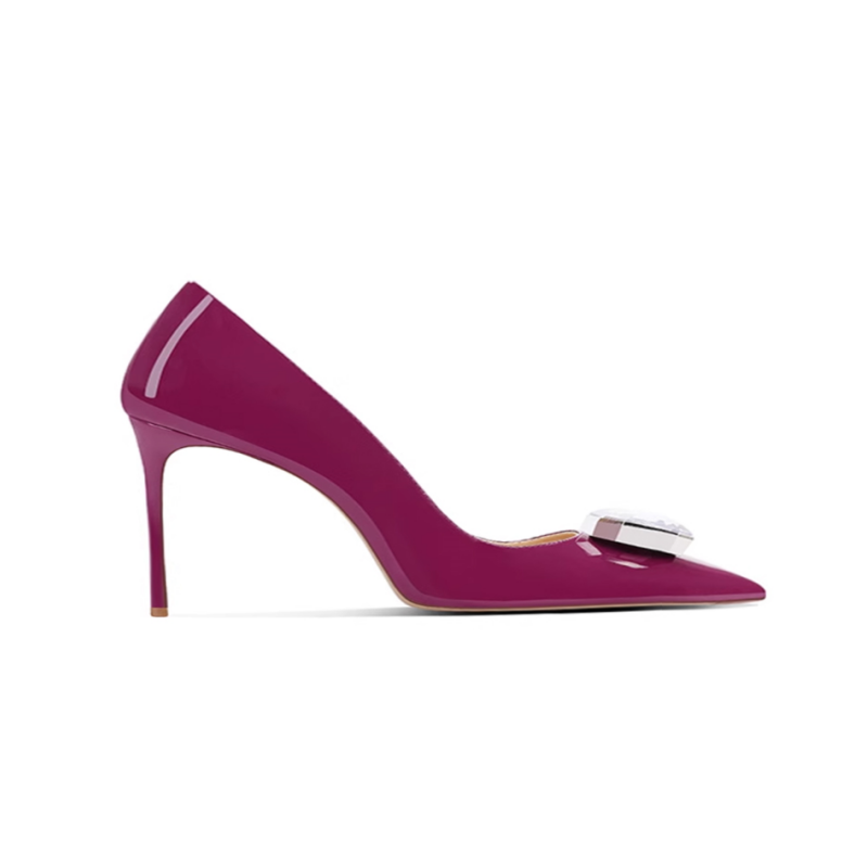 MEKOR Diamante Mid Heel Pumps - 6cm
