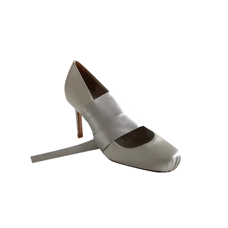MESRA Wrap Mid Heel Pumps
