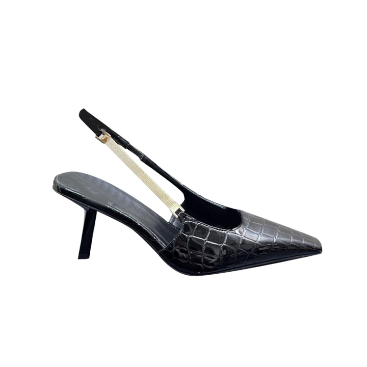 MIRCA Ankle Strap Mid Heel Sandals