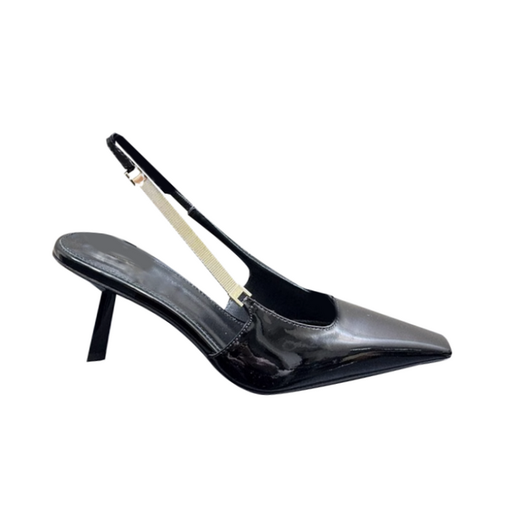 MIRCA Ankle Strap Mid Heel Sandals