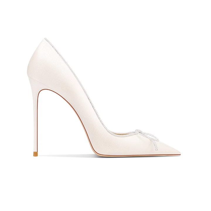 MOIGA Diamante Bow High Heel Pumps - 10cm