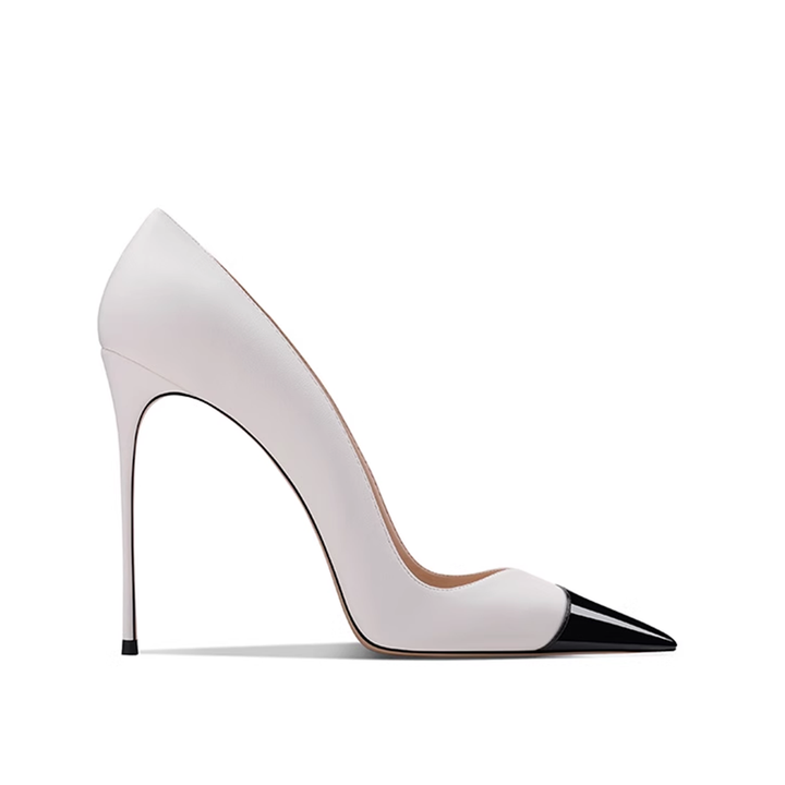 MOREY Bi-Color High Heel Pumps - 10cm