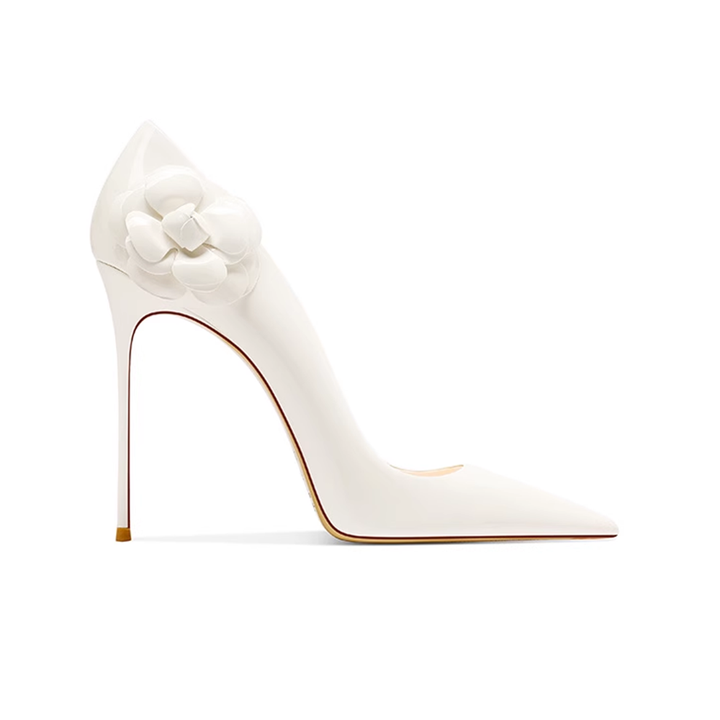 MUCHE Flower Embellished High Heel Pumps - 10cm