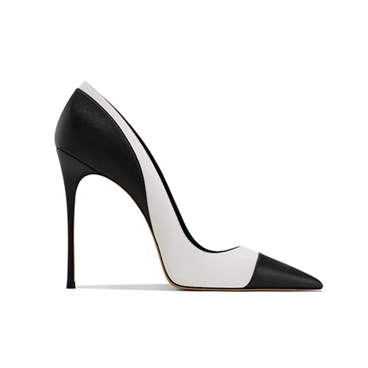 MUJRE Bi-Color High Heel Pumps - 10cm