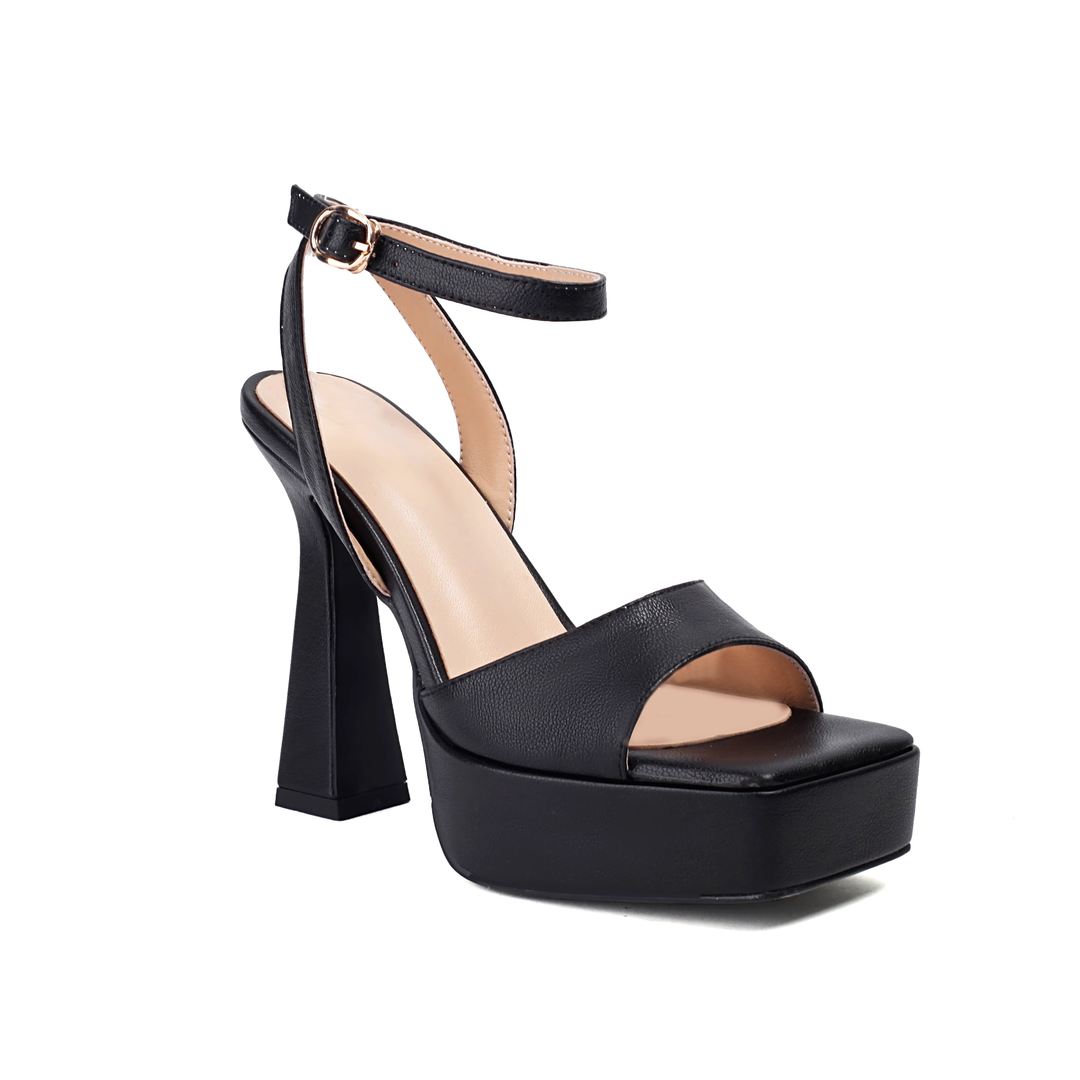 NAVCO Ankle Strap Leather Platform Sandals