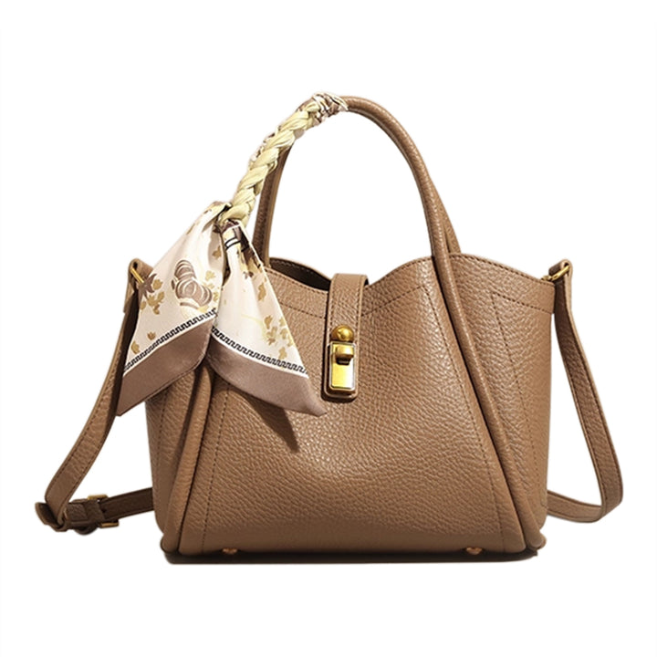 NAVTO Scarf Metal Lock Tote Bag