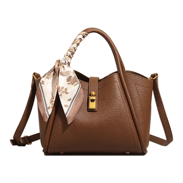 NAVTO Scarf Metal Lock Tote Bag