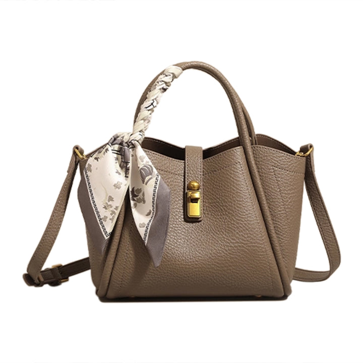 NAVTO Scarf Metal Lock Tote Bag