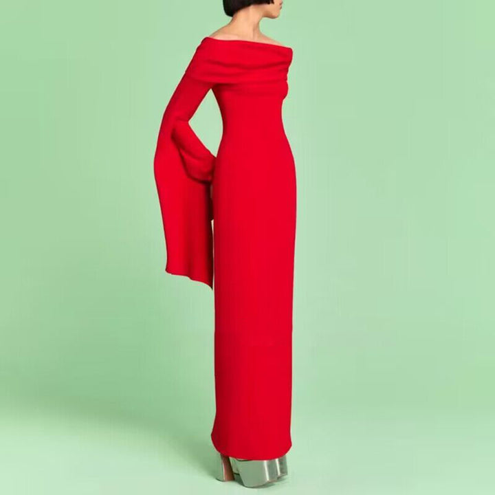 NERUV Off-Shoulder Evening Dress Gown
