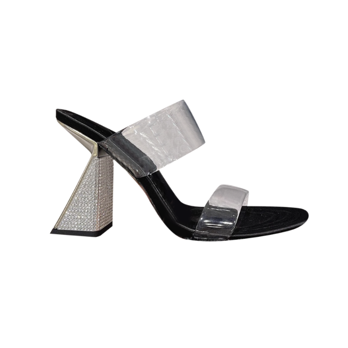 NEUCA Diamante PVC Mules Sandals - 10.5cm
