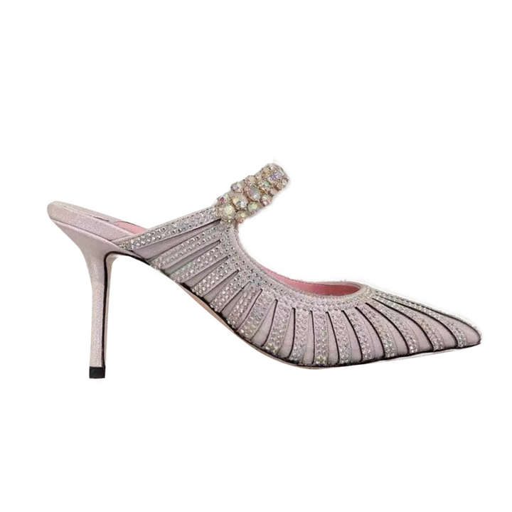 NEULE Diamante Mules Sandals - 8cm