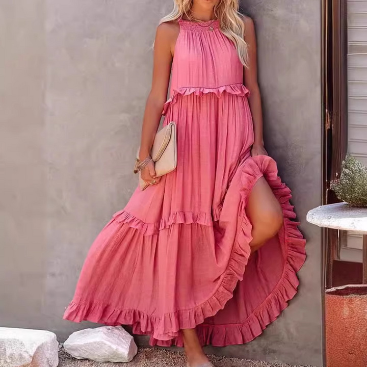 NOHAN Ruffled Maxi Dress