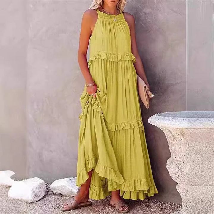 NOHAN Ruffled Maxi Dress