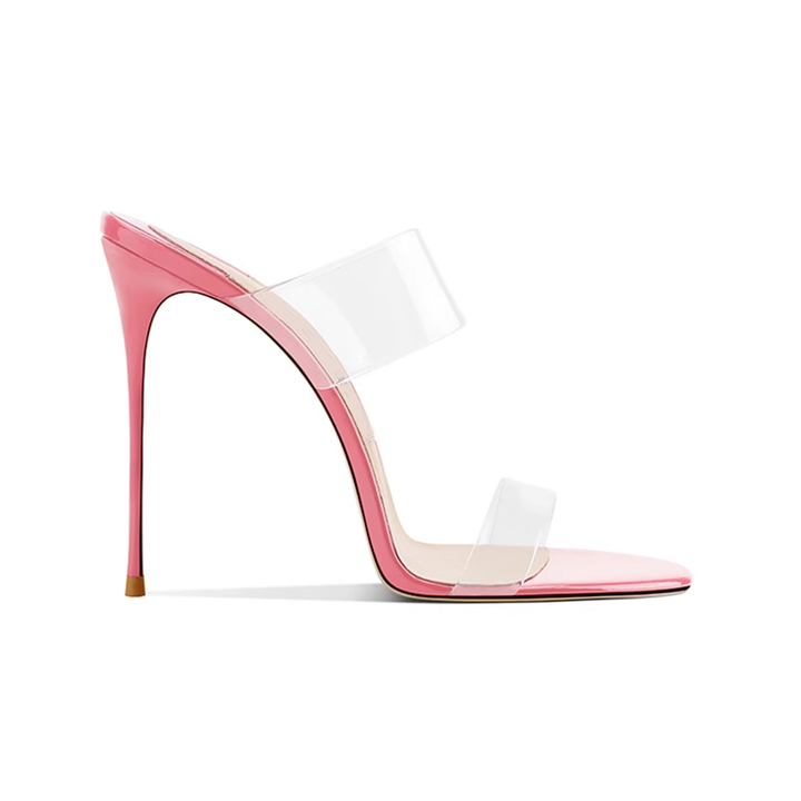 NOMNA PVC Mules Sandals - 10cm