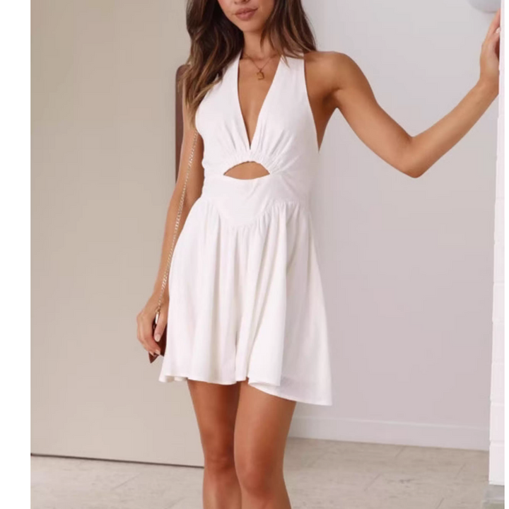 NOVTI Cut Out Mini Dress