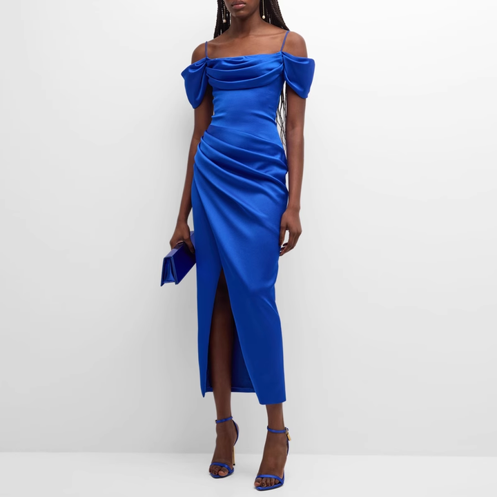NUFIE Off-Shoulder Evening Dress Gown