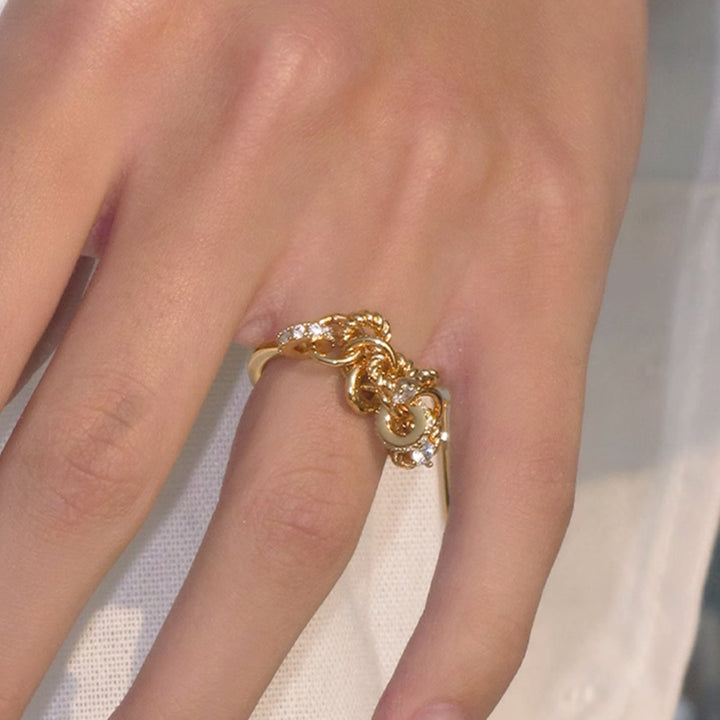 NUFRA Multi Ring Diamante Ring