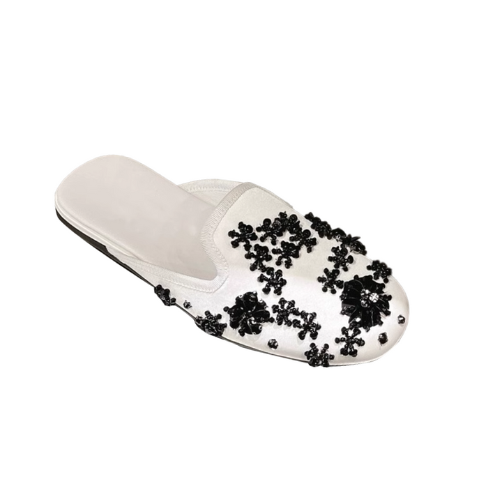 NUIDO Beaded Slippers Slides