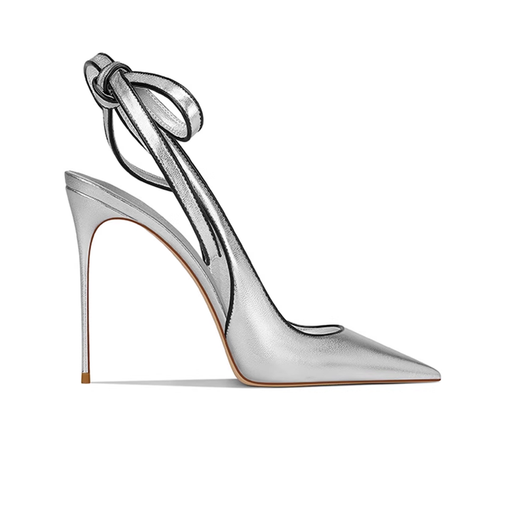 PESOR Lace Up Slingback High Heel Sandals - 10cm