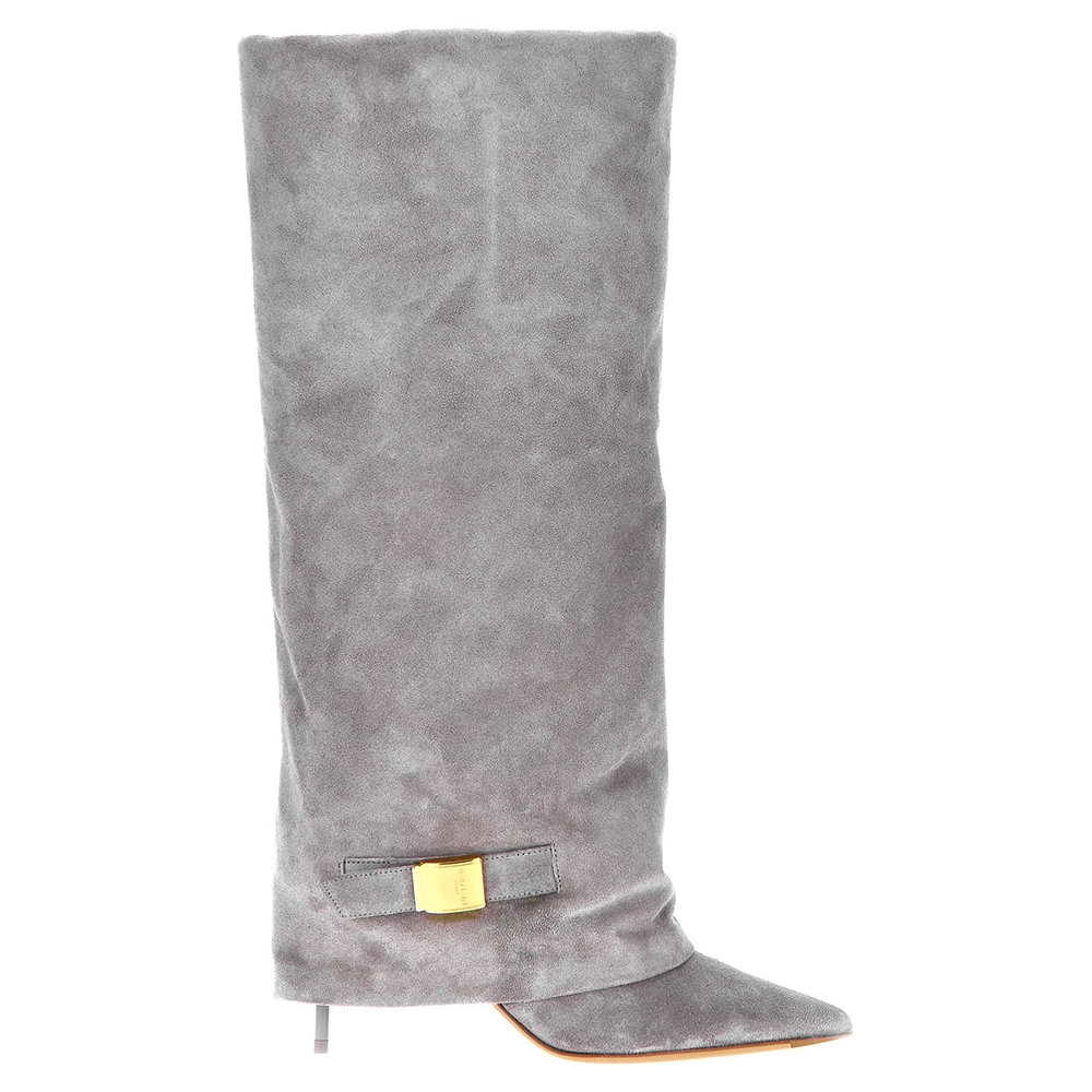 RAPLE Metal Embellished Knee High Boots