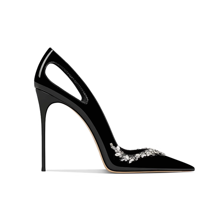 REKIN Diamante High Heel Pumps - 10cm