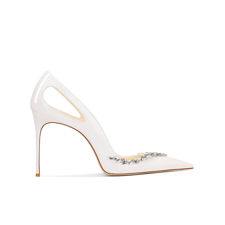 REKIN Diamante Mid Heel Pumps - 6cm