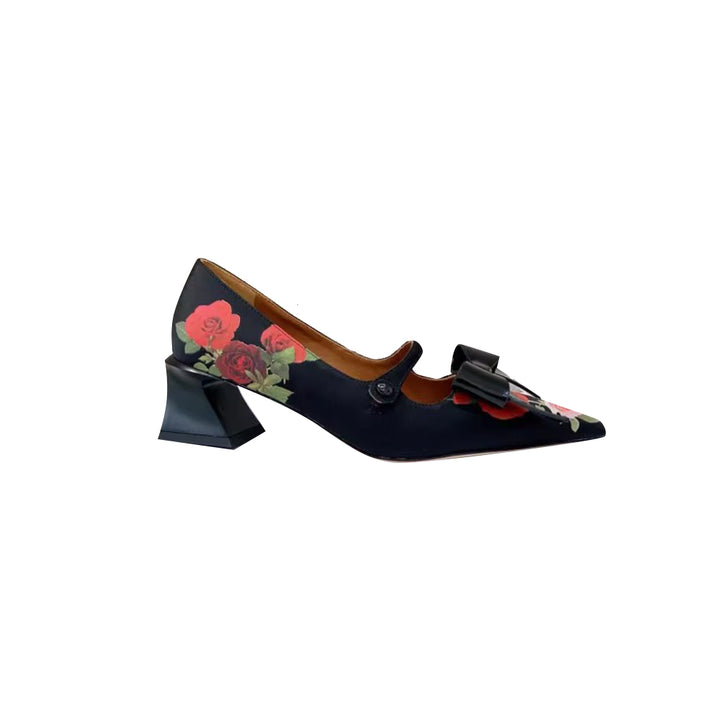 RETKE Rose Block Heel Sandals