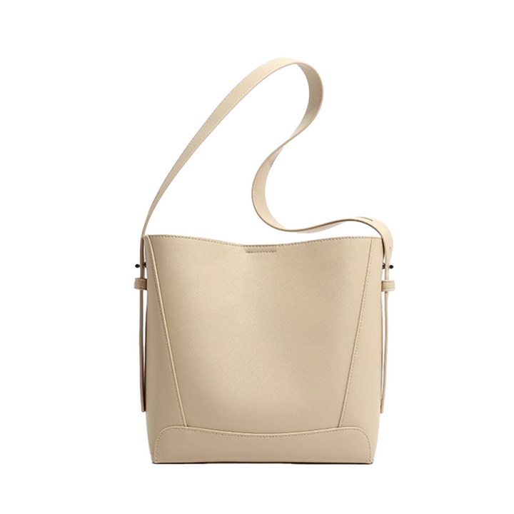 REVNA Leather Bucket Bag