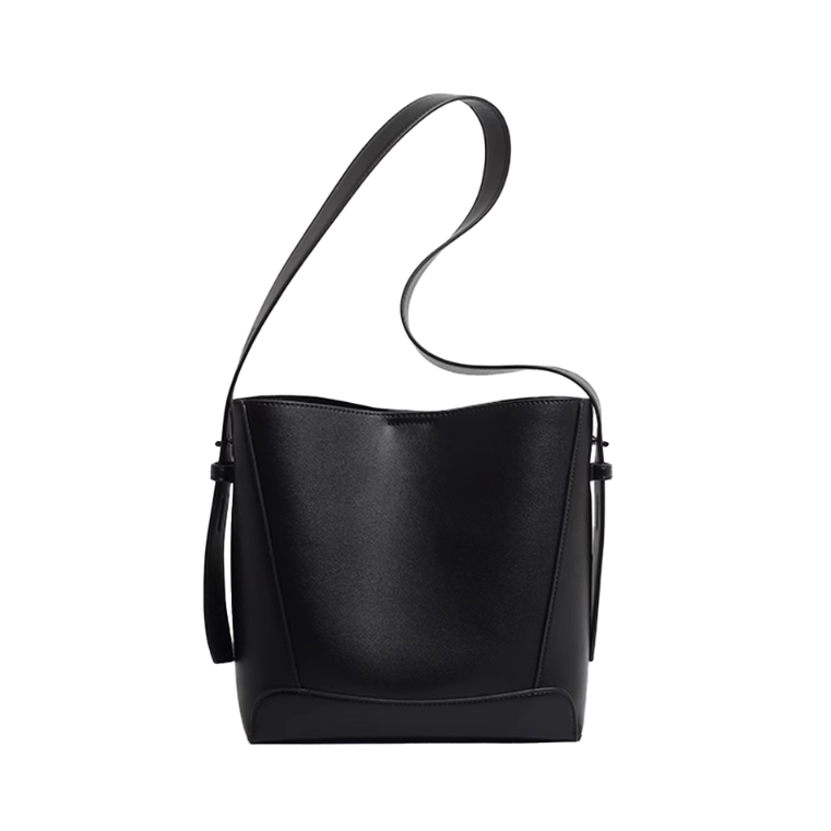 REVNA Leather Bucket Bag