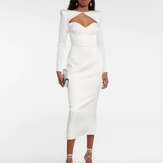 ROTIK Cut Out Evening Dress Gown