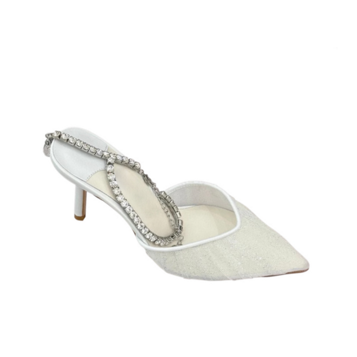 ROTUM Diamante Mesh High Heel Sandals