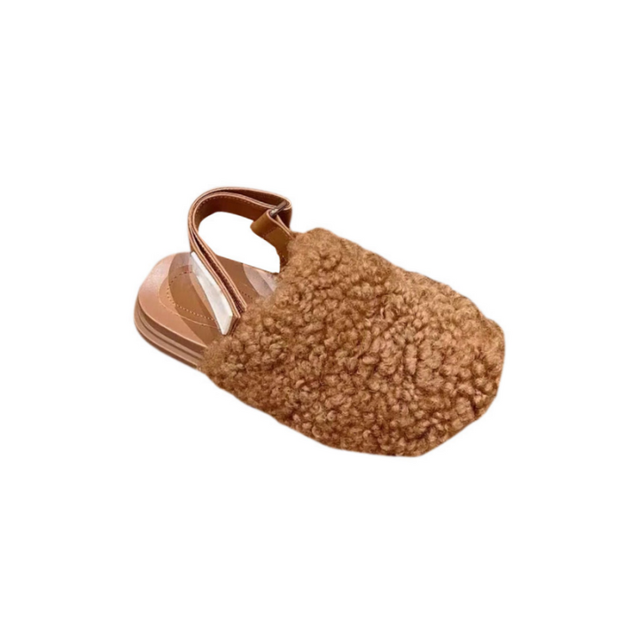 RUMIE Fur Flat Sandals