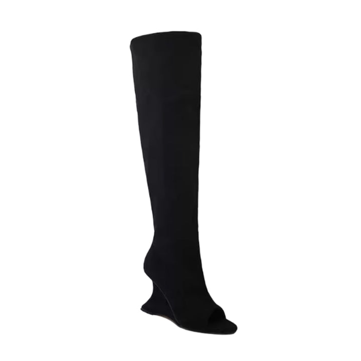 RUNEV Wedged Heel Knee High Boots