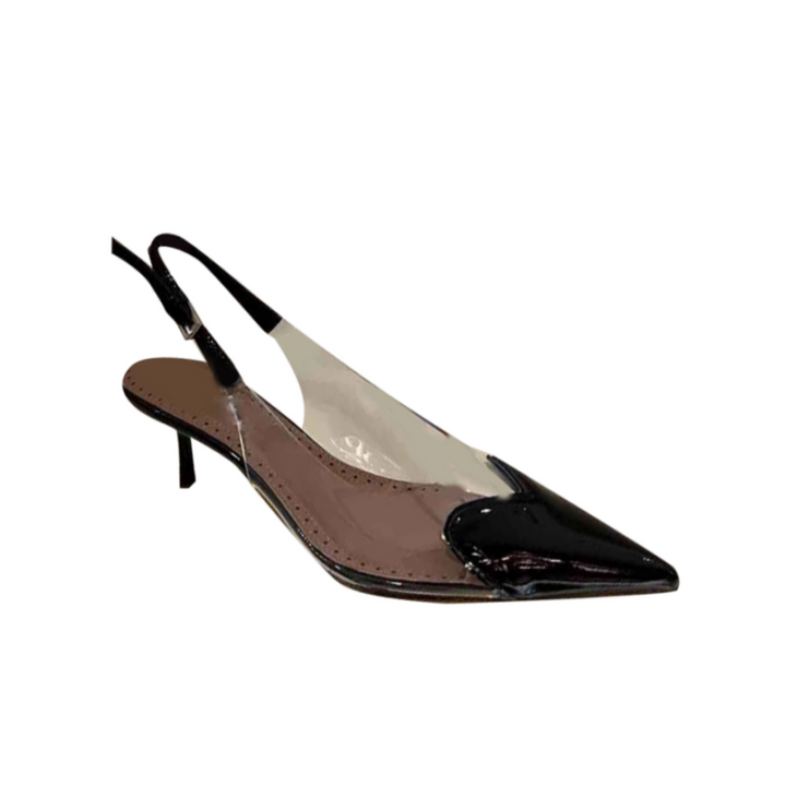 RUTCI PVC Mid Heel Sandals