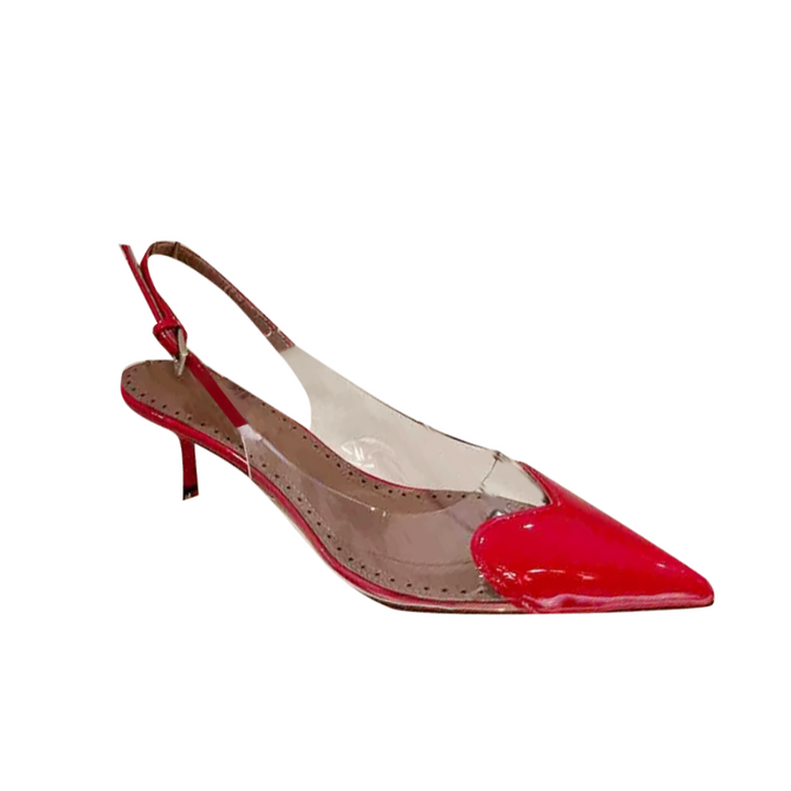 RUTCI PVC Mid Heel Sandals