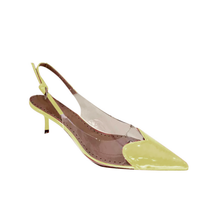 RUTCI PVC Mid Heel Sandals
