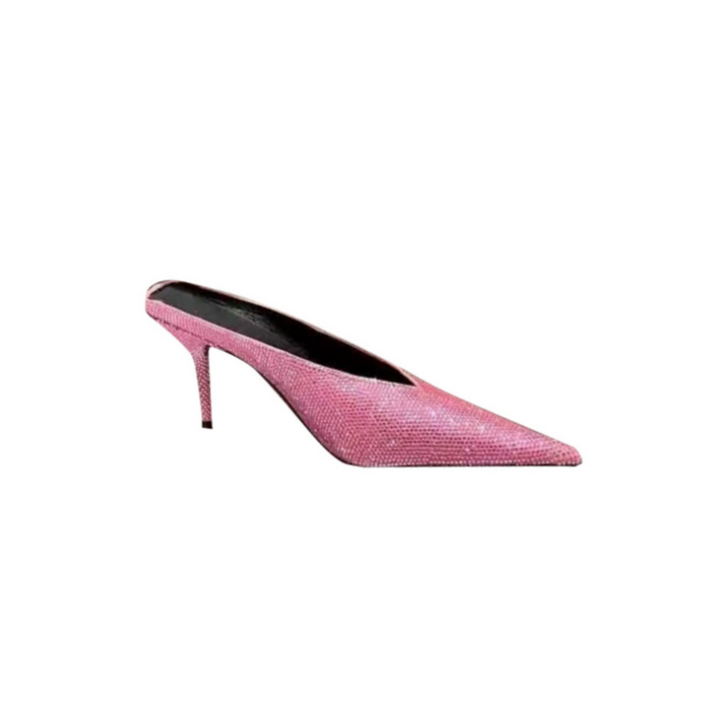 RUTIV Diamante Mules Pumps